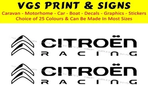 2 x 500mm CITROEN RENNLOGO AUFKLEBER AUFKLEBER GRAFIK FARBWAHL #14 - Bild 1 von 3