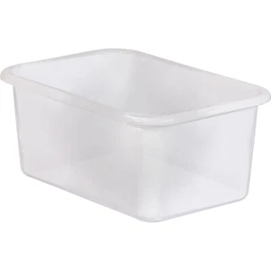 Teacher Created Resources Small Plastic Storage Bin, Clear - Picture 1 of 1