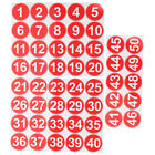 1-50 Vinyl Number Stickers for Organizing and Inventory