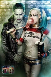 Póster impreso decoración de pared 61379 Suicide Squad Joker y Harley Quinn - Imagen 1 de 7