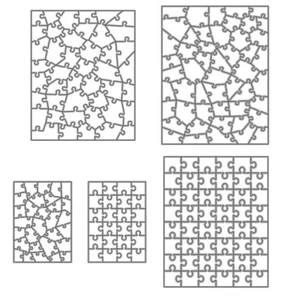Jigsaw Puzzles Metal Cutting Dies Die Cuts Stencil Cardmaking Scrapbooking Craft - Picture 1 of 12