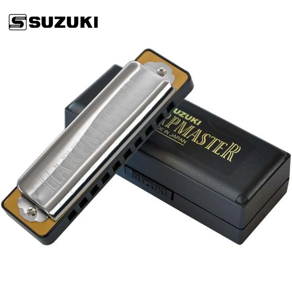 Suzuki Harpmaster 10-Hole Diatonic Harmonica Key of B With Case MR-200-B - Image 1 of 1