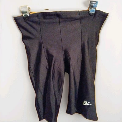 NIKE PANTALONES CORTOS DE BICICLETA ACOLCHADOS CINTURA NEGRA 30" ciclismo logotipo bordado Foto 1 de 4