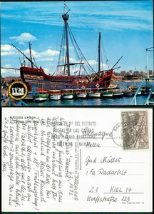 Puerto de Barcelona, Carabela velero SANTA MARIA (nombre del barco) 1972 - Imagen 1 de 3