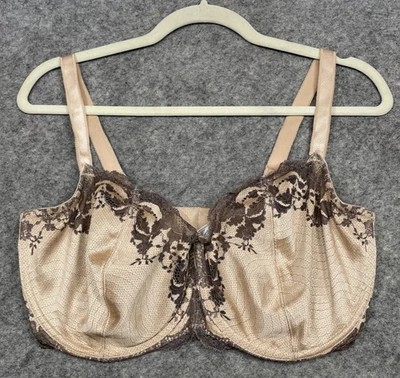 Wacoal Lace Affair Underwire Bra 38G Beige Tan Gray 851256 - Image 1 of 4