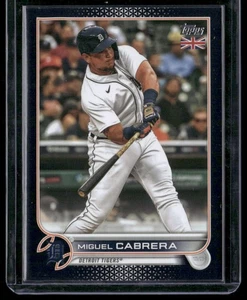 Topps 2022 edición UK - Miguel Cabrera - #195 negro/125 - Detroit Tigers - Imagen 1 de 2