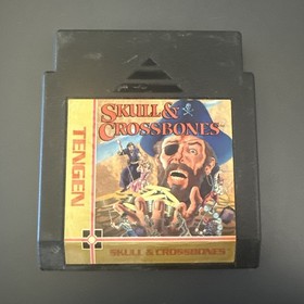 Tengen Skull And Crossbones Nes Black  Game Cartridge