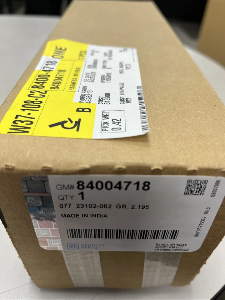 ARNÉS DE CABLEADO SENSOR ALARMA OBJETO TRASERO ORIGINAL OEM GM 84004718 Foto 1 de 1