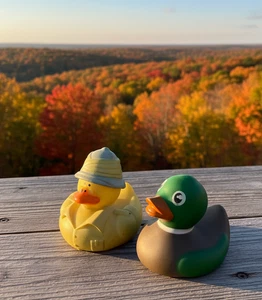 Big Game Hunter Rubber Duck & Mallard Lot of 2 Collectible Decorate Jeep Ducking - Picture 1 of 5