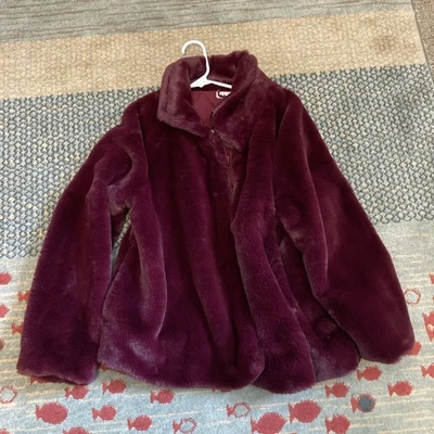 Ava & Viv 人造毛皮夹克 Boysenberry 腰长 尺寸 Xl — 第 1/3 张图片
