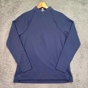 Pullover Peter Millar Perth Capa Cuarto Cremallera Mujer L Azul Marino Golf Rendimiento - Imagen 1 de 14