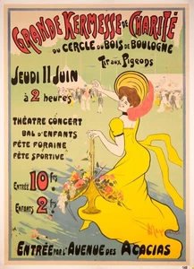 Leonetto Cappiello Grande Kermesse Charite by  1903 original Paris Park Festival - Picture 1 of 4