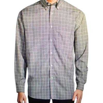ROUNDTREE&YORKE New Men's Plaid Sport Shirt Small Gold Label Non-Iron Cotton - Image 1 of 4