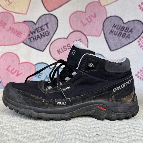 Taglia 10 5 Scarpe impermeabili uomo Salomon 404729 Shelter Climatherm nere