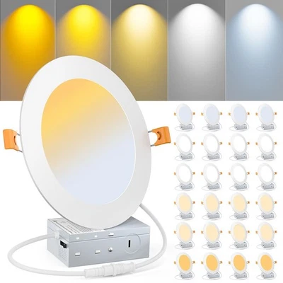 9W/12W LED Einbaustrahler Panel Rund Weiß Leuchte Dimmbar CCT Deckenspot Lampe/ - Bild 1 von 4