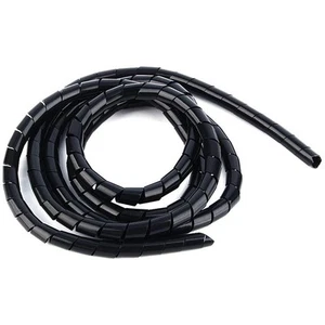 5m Spiral Cable Wrap Tidy Hide Binding Wire Management PC TV HOME OFFICE 6mm - Afbeelding 1 van 2