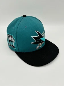 San Jose Sharks Hat New Era Fitted NHL Size 7 1/4 Rare San Jo - Picture 1 of 7
