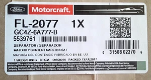 ***** GENUINE FORD MOTORCRAFT Oil Separator Filter 17-19 F250 F350 F450 F550-NEW - Picture 1 of 5