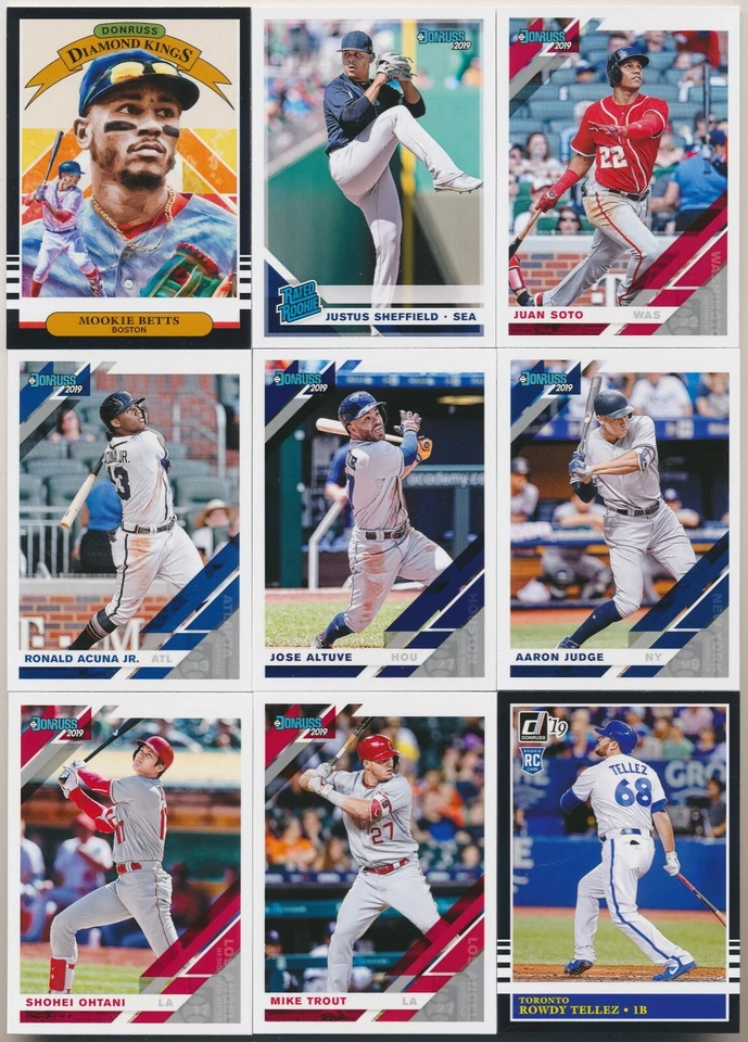 2019 Panini Donruss Baseball Pick From List #1 - #250 Base Diamond Kings & RC - Image 1 of 1