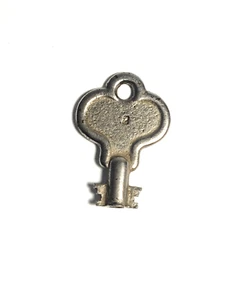 VINTAGE Corbin No 2 Antique Iron Hollow Barrel Skeleton Key Double Bit Hollow - Foto 1 di 6