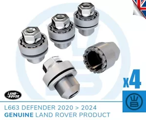 LAND ROVER DEFENDER 110 2020-2023 alloy wheel lock nuts 100% genuine LR product - Picture 1 of 9