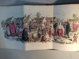 1859 Erstdruck KLEINE TOUR IN IRLAND mit prächtigem handfarbigem Ausklappbarem - Bild 1 von 9