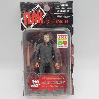 RARE Cinema of Fear TOY FAIR Exclusive JASON VOORHEES Glow in dark figure NEW - Image 1 of 4