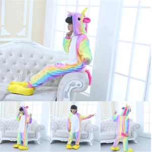 New Unisex Children Animal Onesie22 Anime Cosplay Pyjama Kigurumi Fancy Dress 11 - Picture 1 of 17