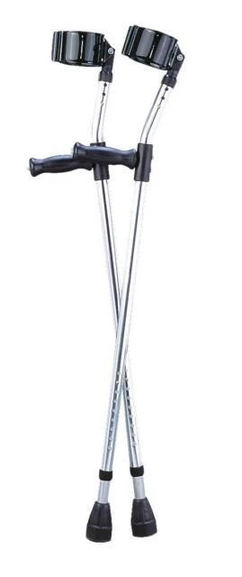 Medline G05161 Guardian Aluminum Forearm Crutches With Support Cuff - Pair