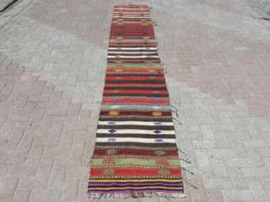 Tappeto runner, kilim turco vintage, tappeto kilim grande, tappeto kilim, - Foto 1 di 10