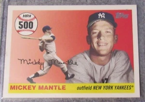 2007 Topps Mickey Mantle Home Run History Card # 500 - MHR500 SP See Photo's - Picture 1 of 2