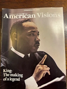 AMERICAN VISIONS MAGAZINE COMMEMORATIVE ISSUE JAN/FEB 1986 MARTIN LUTHER KING - Picture 1 of 1