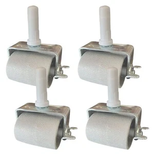 4pcs Locking Heavy Duty Roller Casters Wheels For Metal Bed Frame twin Full Que - Picture 1 of 4