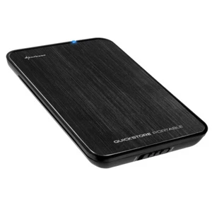 sharkoon quickstore portable mit Seagate Momentues 5400.4 250GB festplatte - Bild 1 von 8