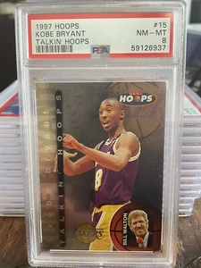 1997 Kobe Bryant Talkin Hoops #15 PSA 8 - Picture 1 of 2