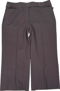 NEW Lane Bryant Women’s Brown Houston Crop Wide Leg Dress Pants - 16 - Picture 1 of 3
