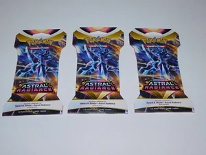 Pokémon Sword & Shield Astral Radiance Booster Packs x3 LOT SEALED NEW - Picture 1 of 2