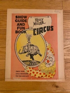Kelly Miller Bros Circus 1966 Show Guide and Fun Book Catalog Program Elephant - Bild 1 von 16