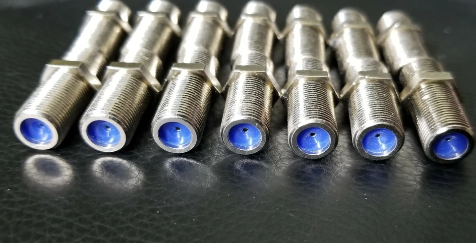 14 PPC 3 GHz F Connector Female to Female F-81 Barrel Coaxial Coupler Adapter - Image 1 of 4