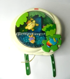 Fisher Price Rainforest Waterfall Soother Jungle PeekAboo Baby Crib Rail Toy (A) - Picture 1 of 6