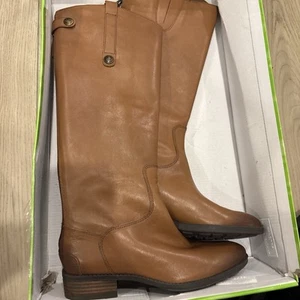 Sam Edelman Womens Penny Leather Riding Boot Whiskey - Picture 1 of 3