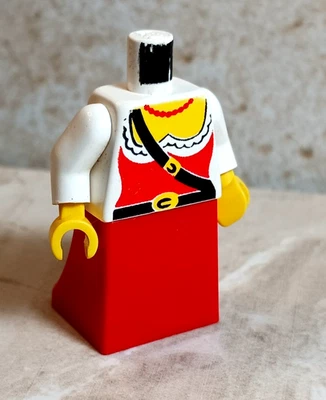 LEGO Niña Pirata Cinturón Volantes Camisa Falda Roja Añade Tu Cabeza Torso Piernas Conjunto Lindo Foto 1 de 2