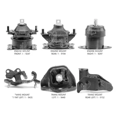 For Acura TSX 2004-2008 Anchor 300345 Engine Mount Kit Foto 1 de 4