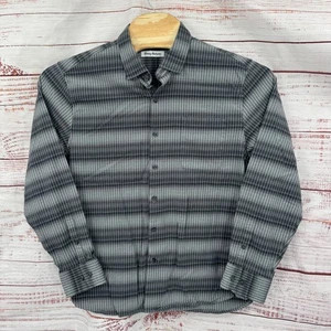 Camisa Tommy Bahama Para Hombre Grande Manga Larga Botones A Rayas Algodón Mezcla Seda - Imagen 1 de 10