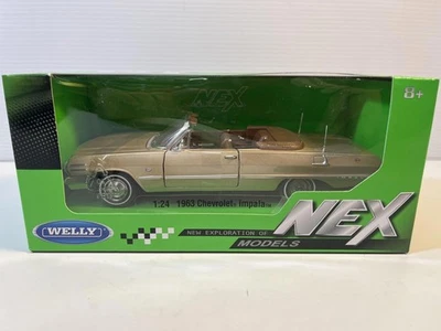 1963 Chevy Impala новый в коробке литая модель в масштабе 1/24 на Welly / NEX - Изображение 1 из 4