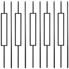 Senmit S11-Wrought Iron Balusters - Decorative Metal Balusters For Decks 5Pcs