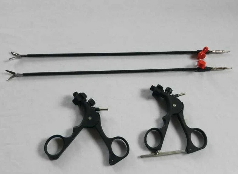 Juego de instrumentos de tijeras curvas laparoscópicas fenestradas de 5 mm Foto 1 de 4