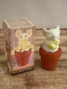 Avon The Flower Mouse Decanter - Cotillion Colonia 0,75 fl oz BOTTIGLIA COMPLETA 1980 - Foto 1 di 5