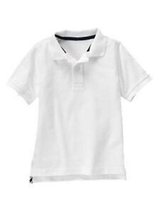 Gymboree Kids Boy Polo Shirt School Uniform Top, Navy and white sz. 4 