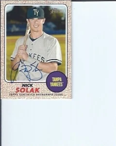 Nick Solak 2017 Topps Heritage Minors Autograph - Picture 1 of 1